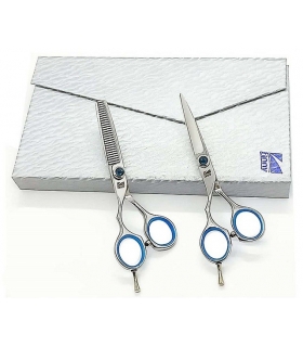 ست دو عددی قیچی آرایشگری کرتزر فاینی کات و کوتاهی/پیتاژ 5/5 اینچ چپ دست Kretzer Hair Finny FBS-550 Left