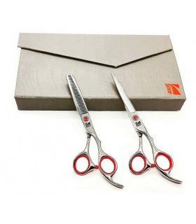 ست دو عددی قیچی آرایشگری کرتزر فینی کات و کوتاهی/پیتاژ 6 اینچ 25 درصد Kretzer Hair Finny FRS-60