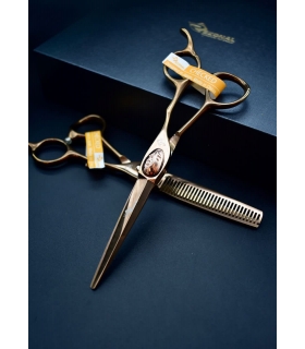 ست دو عددی قیچی آرایشگری رزونال کات و کوتاهی/ پیتاژ سایز 6 اینچ Rezonal RIL-1900 & RL-2000