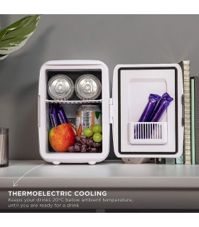 مینی یخچال و گرم کن راسل هابز قابل حمل Russell Hobbs Mini Fridge RH4CLR1001 4L/6