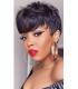 کلاه گیس زنانه یویان موی طبیعی چتری مشکی کوتاه Yviann Human Hair Short Wigs Wigs with Bangs Short