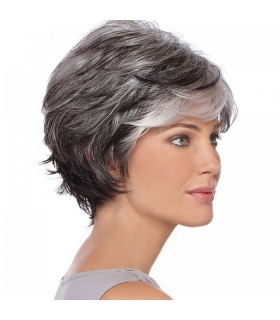 کلاه گیس زنانه رنر شو جو گندمی کوتاه حالت دار RENERSHOW Short Grey Pixie Cut Wigs for Women