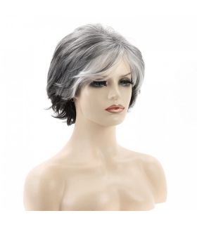 کلاه گیس زنانه رنر شو جو گندمی کوتاه حالت دار RENERSHOW Short Grey Pixie Cut Wigs for Women