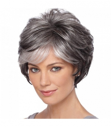 Short grey wigs sale