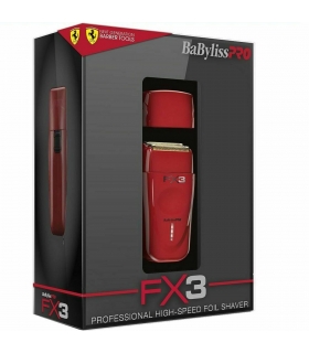 شیور ریش تراش (ماشین اصلاح صورت) بابیلیس پرو فویلی دوتایی بی سیم قرمز BaBylissPRO FX3 Professional High Speed Foil Shaver