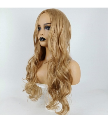 کلاه گیس (پوستیژ) زنانه بلند حالت دار بلوند wigs culry TF1115