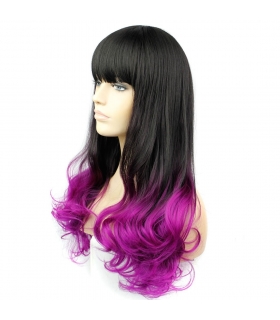 کلاه گیس زنانه مدل HSG Front Lace Black Long Hair Wigs