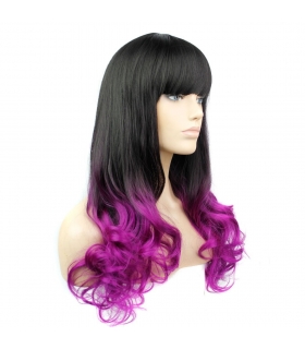 کلاه گیس زنانه مدل HSG Front Lace Black Long Hair Wigs