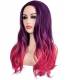 کلاه گیس تاپ کاسپلی زنانه مدل بلند و حالت دار دورنگ Topcosplay Women's Wig Long Wavy Hair