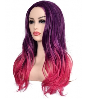 کلاه گیس تاپ کاسپلی زنانه مدل بلند و حالت دار دورنگ Topcosplay Women's Wig Long Wavy Hair