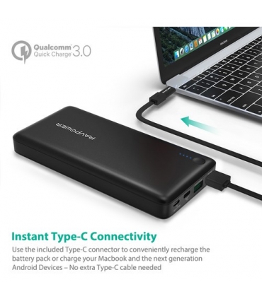 شارژر همراه (پاوربانک) راپاور ظرفیت 20,100 میلی آمپر ساعت RAVPower RP-PB043Turbo Portable Battery Pack