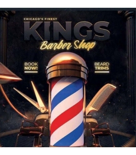 پیش بند آرایشگری مشتری شاپی ضد آب کینگ بابر شاپ Shopee king barber shop Haircut Hairdressing Waterproof Cloth Apron