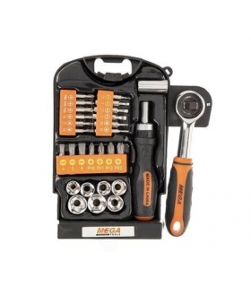 ست پیچ گوشتی مگا تولز و سری بکس مجموعه 29 عددی Mega Tools M40746 Ratchet and Screwdriver Set 29 PCS