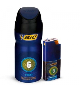 ست عطر و اسپری مردانه بیک شماره 6 Bic N6 Spray And Perfume Pack For Men