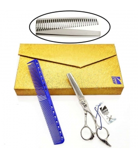 قیچی آرایشگری کرتزر فینی پیتاژ 6 اینچ 25 درصد همراه شانه Kretzer Hair Finny FWP25 -60