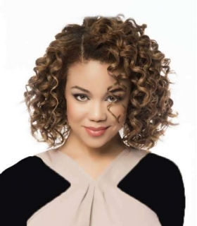 کلاه گیس افرو فر قهوه ای تیره