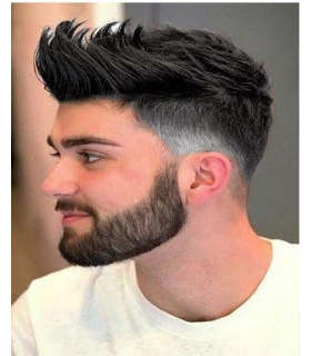 پوستیژ (کلاه گیس) مردانه موی صد در صد طبیعی انسان مشکی متوسط Men's WBM 110 professional wig natural human hair medium black