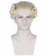 کلاه گیس (پوستیژ) آنجلایکوس تئاتری وکیل و قاضی سه حلقه بلوند تیره Angelaicos Unisex Colonial Wig Long Layered Wigs
