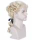 کلاه گیس (پوستیژ) آنجلایکوس تئاتری وکیل و قاضی سه حلقه بلوند تیره Angelaicos Unisex Colonial Wig Long Layered Wigs