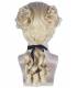 کلاه گیس (پوستیژ) آنجلایکوس تئاتری وکیل و قاضی سه حلقه بلوند تیره Angelaicos Unisex Colonial Wig Long Layered Wigs