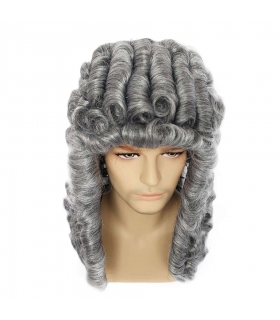 کلاه گیس (پوستیژ) جونگ تینگ تئاتری وکیل و قاضی JoneTing Judge Wig for Lawyer Cosplay Costume Grey Wigs for Men