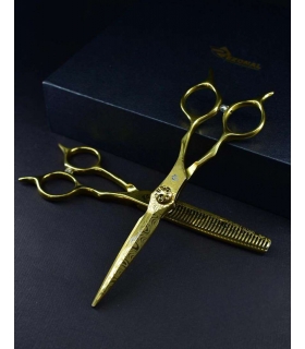 ست دو عددی قیچی آرایشگری رزونال کات و کوتاهی/ پیتاژ سایز 6 اینچ Rezonal RL-1130 & RL-1140