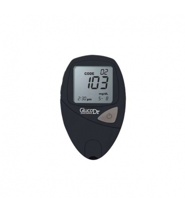 دستگاه تست قند خون آل مدیکوس گلکو داکتر سوپر سنسور با 25 نوار تست قند خون Allmedicus Gluco Dr Super Sensor AGM-2200 Blood