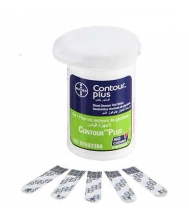 نوار تست قند خون کنترل پلاس 50 عددی ContourPlus NGH Glucose Test Strips