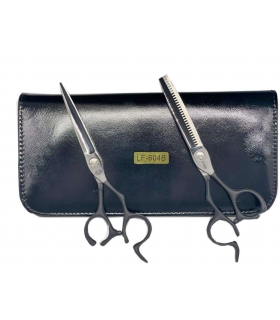 ست دو عددی قیچی آرایشگری جگوار کات و کوتاهی/پیتاژ Jaguar lf-604b Barbery Scissors