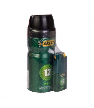 ست عطر و اسپری مردانه بیک شماره 12 Bic No.12 Spray For Men 150ml with Bic Parfum 7 ml