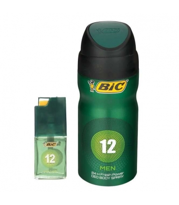 ست عطر و اسپری مردانه بیک شماره 12 Bic No.12 Spray For Men 150ml with Bic Parfum 7 ml