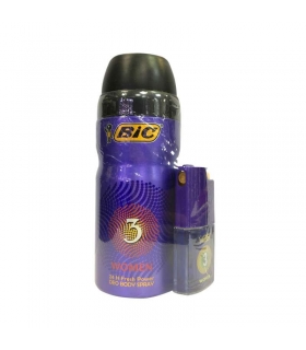 ست عطر و اسپری زنانه بیک شماره 3 Bic No.3 Spray For women 150ml with Bic Parfum 7 ml