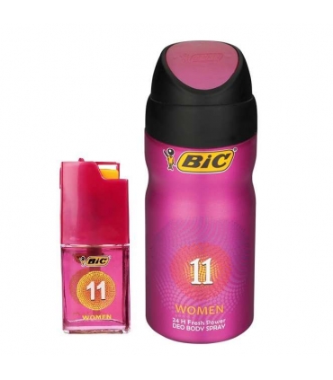 ست عطر و اسپری زنانه بیک شماره 11 Bic No.11 Spray For women 150ml with Bic perfume 7 ml