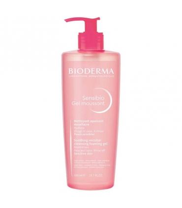 ژل شستشو بایودرما (بیودرما) سنسیبیو پوست خشک تا نرمال Bioderma Sensibio Moussant Gel