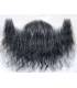 ریش و سبیل مصنوعی یونا با تارهای موی طبیعی انسان رنگ مشکی با ده درصد تار موی سفید UONA NATURAL BEARD AND MUSTACHE