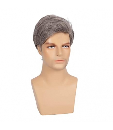 کلاه گیس (پوستیژ) مردانه کوتاه جوگندمی Grey Short Wig