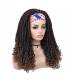 کلاه گیس (پوستیژ) زنانه بلند بافت آفریقایی مشکی قهوه ای آمبره هدبند دار Black Brown Wig