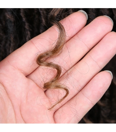 کلاه گیس (پوستیژ) زنانه بلند بافت آفریقایی مشکی قهوه ای آمبره هدبند دار Black Brown Wig