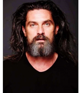 ریش و سبیل مصنوعی یونا با تارهای موی طبیعی انسان جو گندمی مدل دار UONA NATURAL BEARD AND MUSTACHE