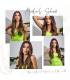 کلاه گیس (پوستیژ) زنانه بلند آمبره قهوه ای حالت دار فرق وسط Long Ombre Brown Wig