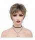 کلاه گیس (پوستیژ) زنانه پیکسی کوتاه آمبره بلوند چتری دار Ombre Blonde Wig