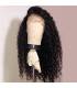 کلاه گیس (پوستیژ) زنانه بلند فرفری مشکی ترکیب موی طبیعی انسان و الیاف جلو توری Long Wigs