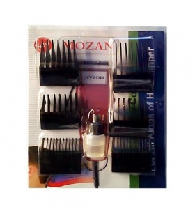 شانه ماشین اصلاح موزن 6 تایی به همراه روغن Mozan Clipper Guide 6 Pcs and oil