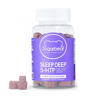 قرص خواب پاستیلی شوگر بیر گیاهی حاوی ملاتونین SugarBear Sleep Vitamins Vegan Gummy Vitamins with Melatonin