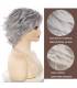 کلاه گیس (پوستیژ) زنانه کوتاه پیکسی آمبره مشکی- جوگندمی چتری دار Ombre Wig Pixie