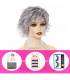 کلاه گیس (پوستیژ) زنانه کوتاه پیکسی آمبره مشکی- جوگندمی چتری دار Ombre Wig Pixie