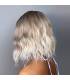 کلاه گیس ( پوستیژ) زنانه متوسط حالت دار قهو ه ای بلوند آمبره پلاتینی چتری دار Ombre Platinum