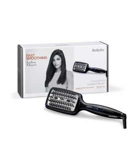 برس حرارتی بابیلیس با فناروی سه بعدی گرمایش سرامیکی پیشرفته Babyliss Heated Hair Straightening Styling BrUSh