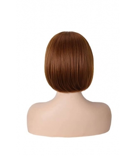 کلاه گیس (پوستیژ) زنانه لخت مصری باب قهوه ای روشن تنباکویی با هدبند Bob Wigs