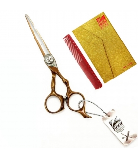 قیچی آرایشگری کرتزر فینی کات و کوتاهی 6 اینچ مسی سیما Kretzer Hair Finny SIMA FTS9-60